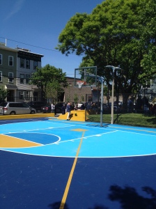 Beautiful new basketball court!