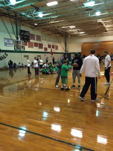 Evan Turner and Marcus Thornton give away an autographed basketball to a Doc Wayne youth!